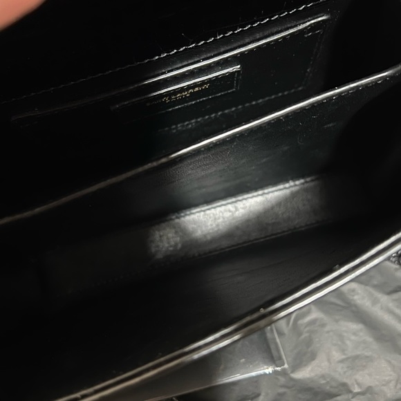 CASSANDRA MINI TOP HANDLE BAG IN CROCODILE-EMBOSSED SHINY LEATHER - Picture 6 of 6